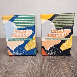Set of 2 Love Lingual Card Games Conversation Starters Better Deeper 1 New